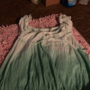 Green hombre free people shirt size small